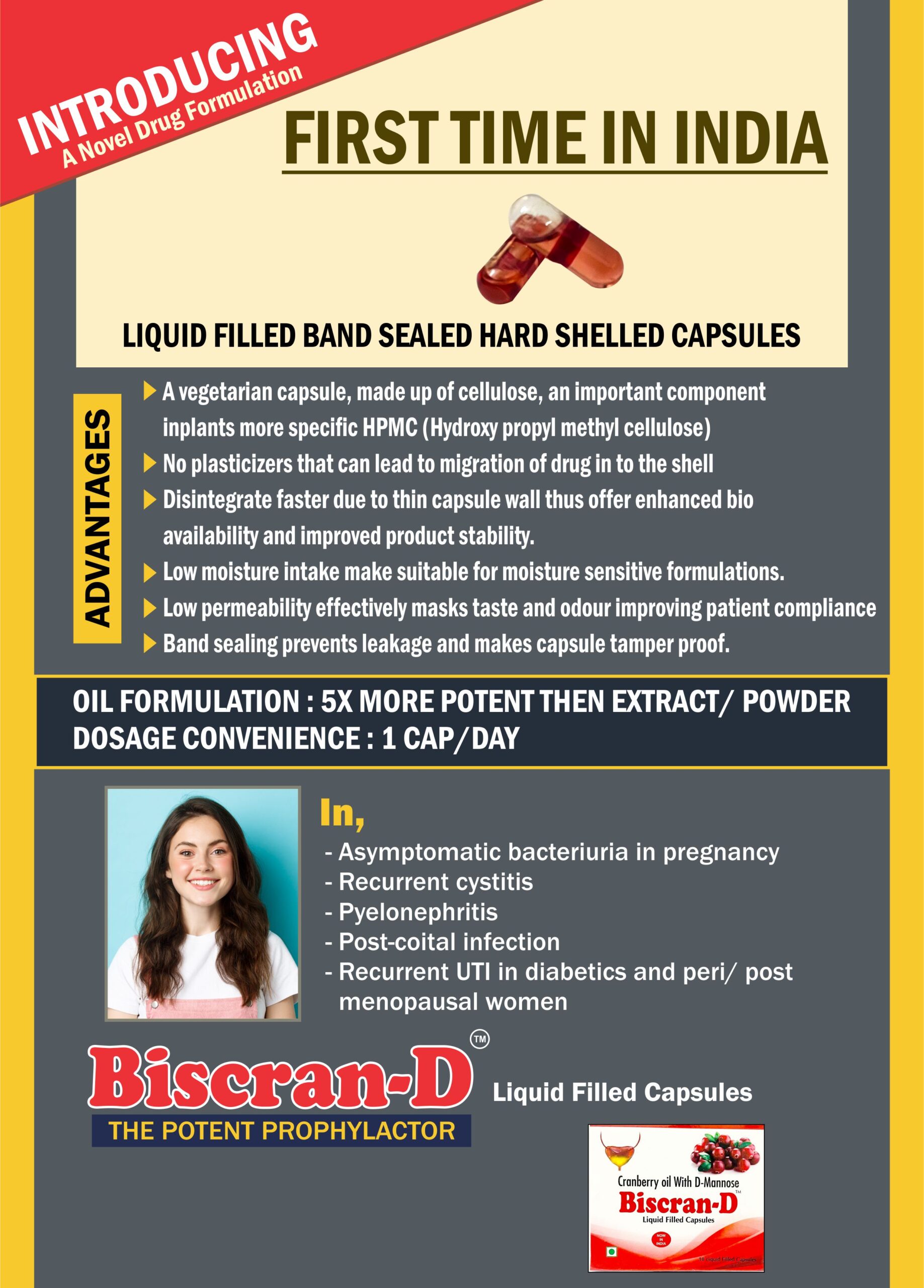 Biscran-D Liquid Filled Capsule